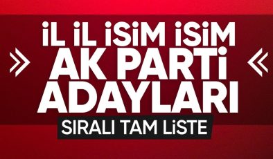 Türkiye yerel seçime gidiyor! AK Parti’nin il il adayları..